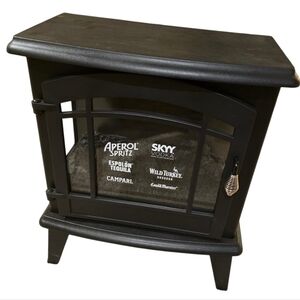 Black Campari Electric Fireplace Heater